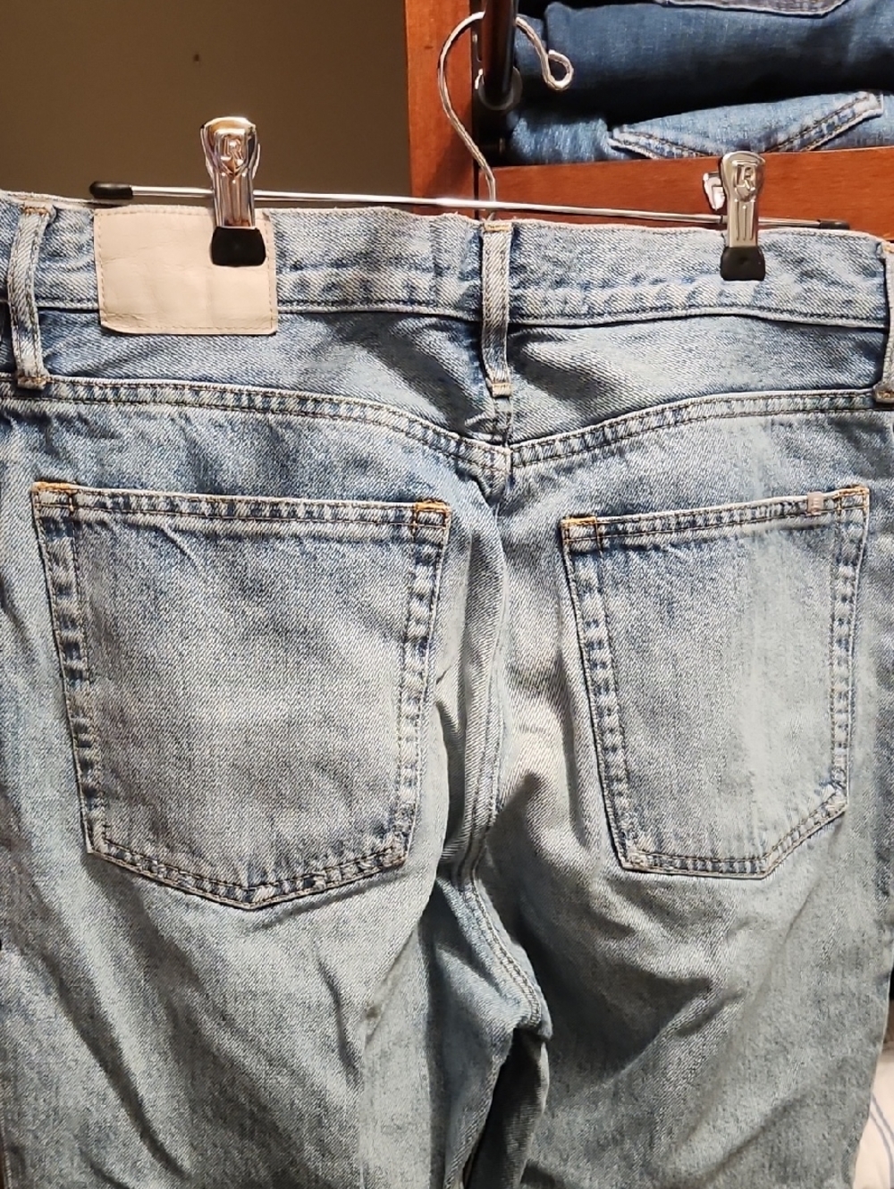 Everlane The 90's Cheeky Button Fly Crop Light Blue Jeans, Size 29 Regular - Picture 8 of 9